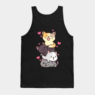 Funny Cat Mountain Meowtain Kitty Pun Tank Top